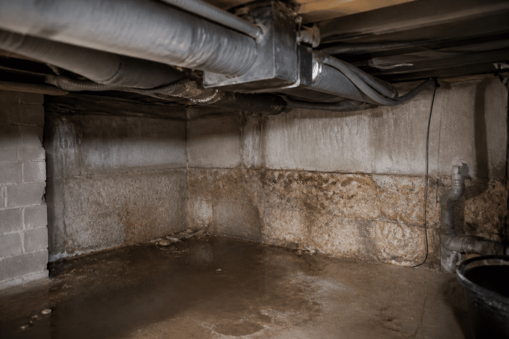 Tuyauterie VMC double flux dans sous-sol humide
