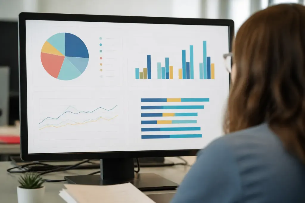 Ecran affiche tableaux donnees demographiques INSEE